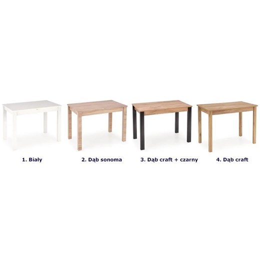 Minimalistyczny rozkładany stół kuchenny - Onigo Elior One Size Edinos.pl promocyjna cena