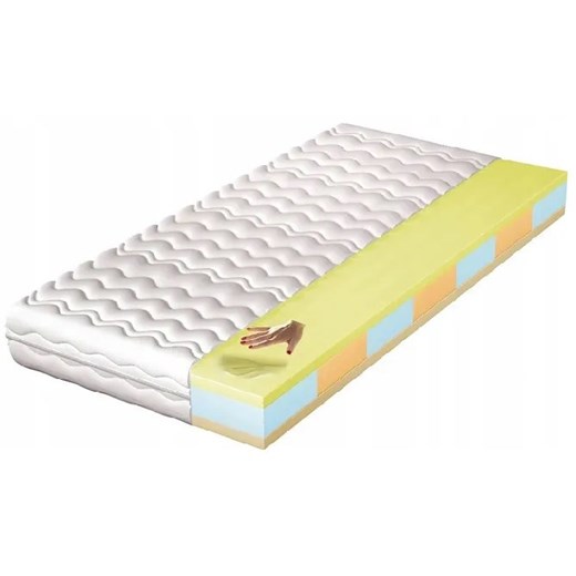 Piankowy materac 7-strefowy z visco memory 160x200 F9-K10 ze sklepu Edinos.pl w kategorii Łóżka i materace - zdjęcie 173562325