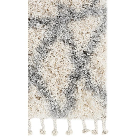 Kremowy dywan shaggy w azteckie wzory - Nikari 3X Profeos One Size Edinos.pl