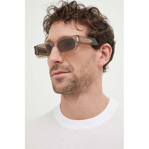Saint Laurent okulary przeciwsłoneczne kolor beżowy SL 660 ze sklepu ANSWEAR.com w kategorii Okulary przeciwsłoneczne damskie - zdjęcie 173563439