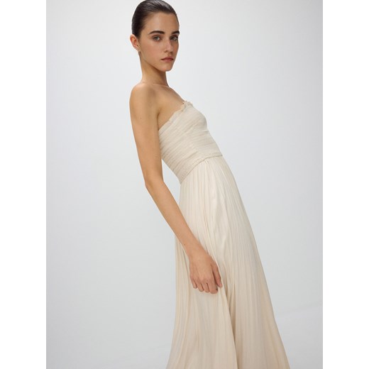 Reserved - Sukienka maxi - beżowy ze sklepu Reserved w kategorii Sukienki - zdjęcie 173563997
