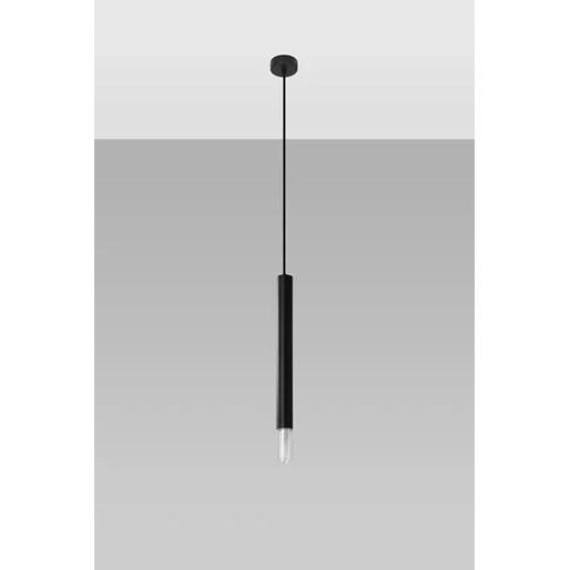 Czarna punktowa lampa wisząca tuba - S159-Tixa Lumes One Size Edinos.pl