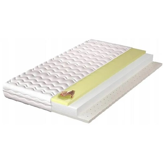 Hypoalergiczny materac lateksowy z visco 200x200 - Hirumi Elior One Size Edinos.pl