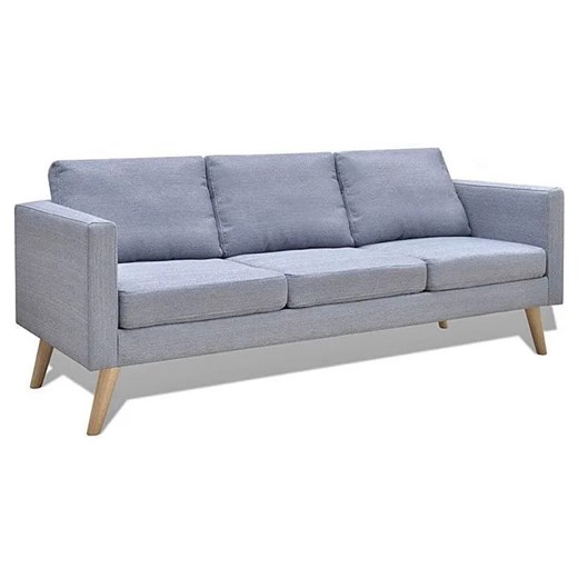 Sofa 3-osobowa Imex 2L - jasny szary ze sklepu Edinos.pl w kategorii Sofy i kanapy - zdjęcie 173568628