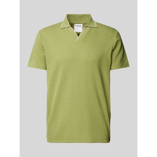 Koszulka polo o kroju regular fit z kołnierzem z połami model ‘ADLEY WAFFLE’ ze sklepu Peek&Cloppenburg  w kategorii T-shirty męskie - zdjęcie 173569026