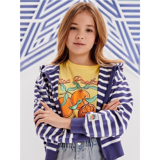 Sinsay - Bluza rozpinana - granatowy Sinsay 152 Sinsay