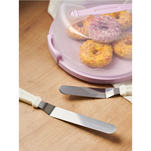 Sinsay - Noże do tortu 2 pack - kremowy ze sklepu Sinsay w kategorii Noże kuchenne - zdjęcie 173576205
