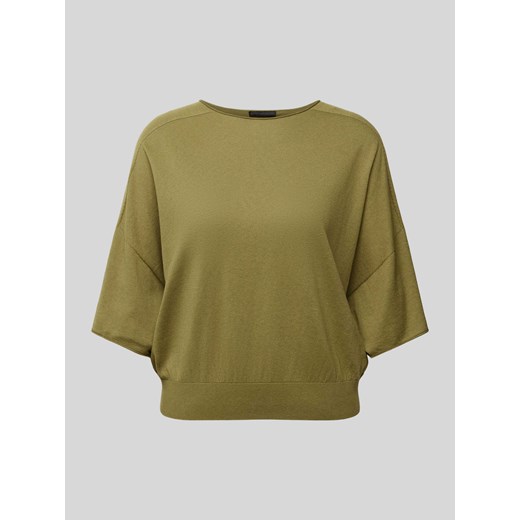 Sweter z dzianiny z prążkowanym pasem model ‘DILARY’ ze sklepu Peek&Cloppenburg  w kategorii Bluzki damskie - zdjęcie 173578058