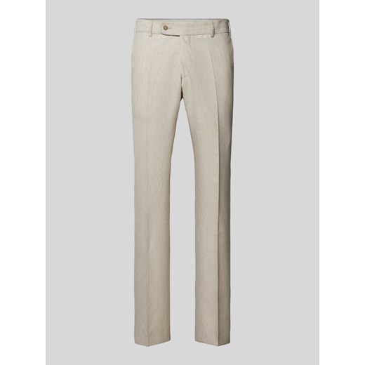 Spodnie do garnituru o kroju slim fit w kant ze sklepu Peek&Cloppenburg  w kategorii Spodnie męskie - zdjęcie 173578148