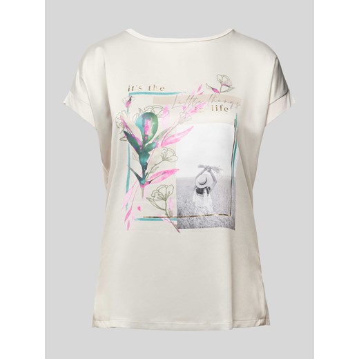 T-shirt z nadrukowanym motywem ze sklepu Peek&Cloppenburg  w kategorii Bluzki damskie - zdjęcie 173578225