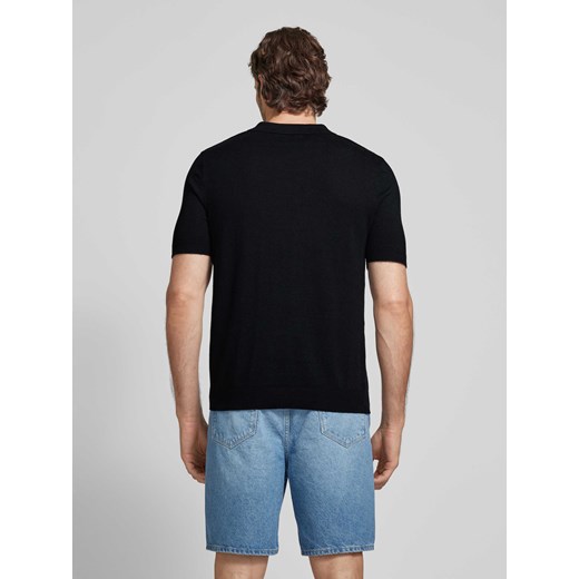 Koszulka polo lniana o kroju slim fit z wykładanym kołnierzem model ‘LAKE’ Selected Homme M Peek&Cloppenburg
