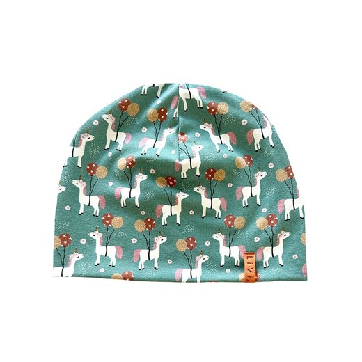 LiVi Czapka beanie &quot;Unicorn&quot; w kolorze zielonym ze sklepu Limango Polska w kategorii Czapki dziecięce - zdjęcie 173578667