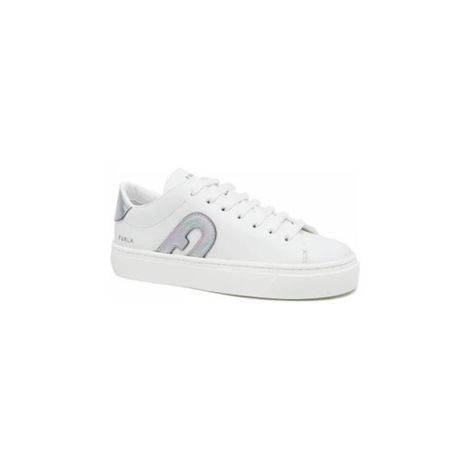 Furla Skórzane trampki joy lace up Furla 39 promocyjna cena Gomez Fashion Store