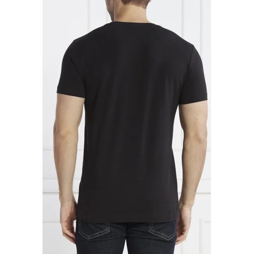 T-shirt męski czarny Calvin Klein z krótkimi rękawami casualowy 