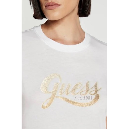 GUESS T-shirt GLITTERY LOGO | Regular Fit Guess XXL Gomez Fashion Store