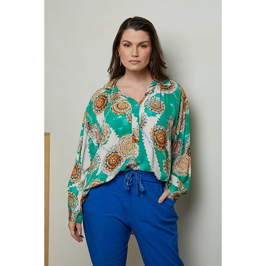 Curvy Lady Bluzka w kolorze turkusowym ze sklepu Limango Polska w kategorii Koszule damskie - zdjęcie 173579516