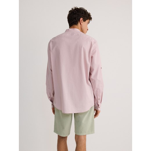 Koszula męska Reserved ze stójką z długim rękawem 