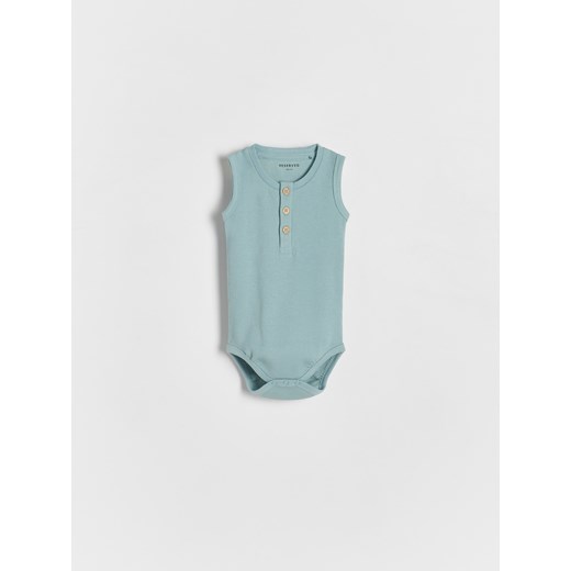Reserved - Bawełniane body - jasnozielony ze sklepu Reserved w kategorii Odzież dla niemowląt - zdjęcie 173581588