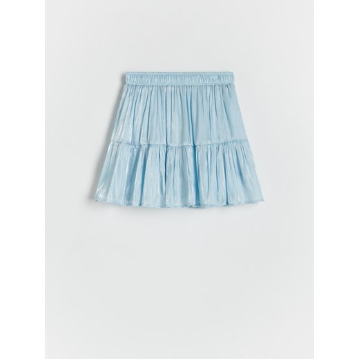 Reserved - Spódnica z metalicznym efektem - jasnoturkusowy ze sklepu Reserved w kategorii Spódnice dziewczęce - zdjęcie 173583247