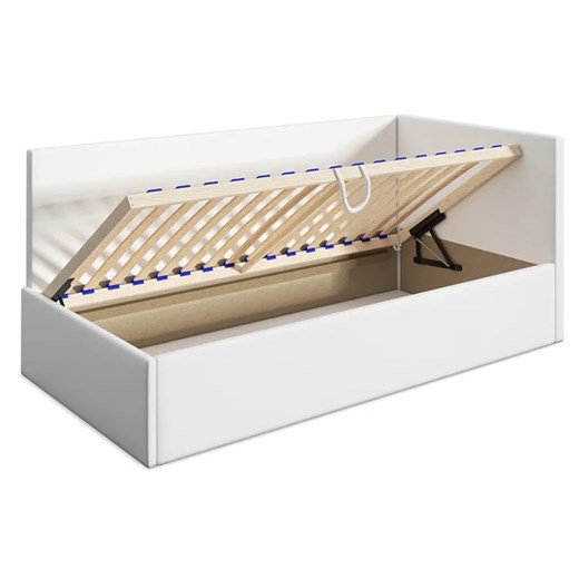 Musztardowy tapczan z pojemnikiem 80x200 - musztardowy - Barnet 3X Elior One Size Edinos.pl
