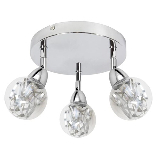 Okrągły plafon z trzema kloszami - K178-Kogo Lumes One Size Edinos.pl