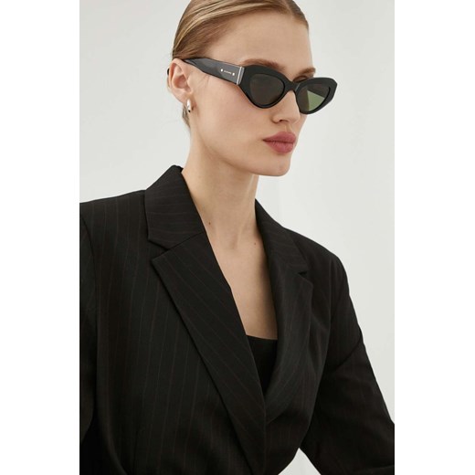 AllSaints okulary przeciwsłoneczne damskie kolor czarny ALS500200151 51 ANSWEAR.com