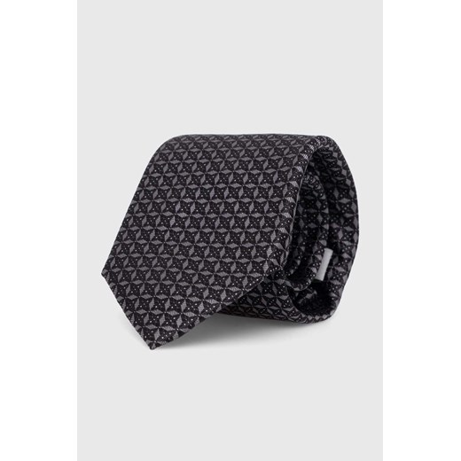 Michael Kors krawat jedwabny kolor czarny ze sklepu ANSWEAR.com w kategorii Krawaty - zdjęcie 173586399