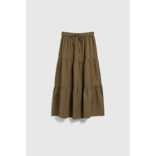 Spódnica Moodo.pl tkaninowa midi 