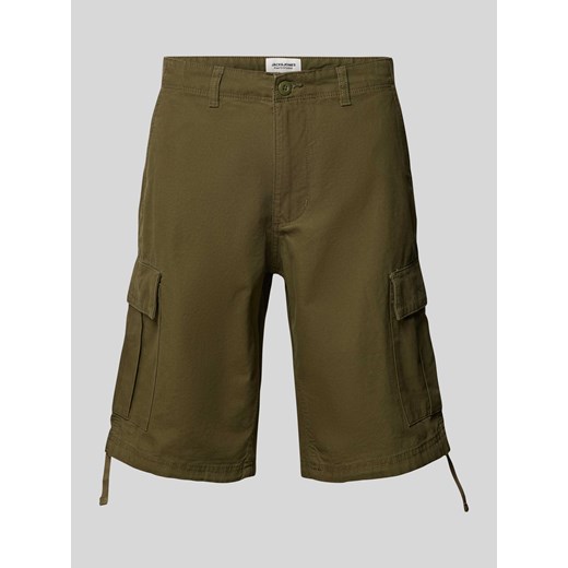 Szorty cargo o kroju regular fit ze szlufkami na pasek model ‘COLE’ ze sklepu Peek&Cloppenburg  w kategorii Spodenki męskie - zdjęcie 173587058