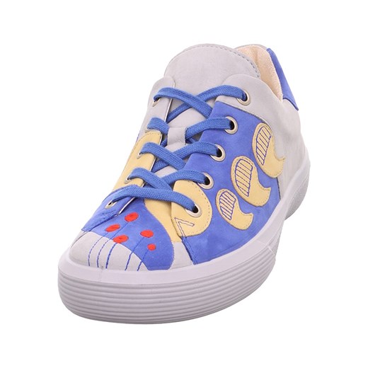 Trampki damskie Legero wielokolorowe sportowe z tkaniny wiązane płaskie 