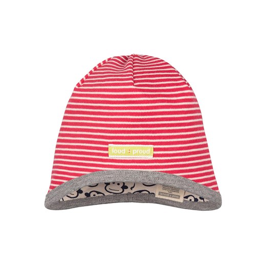 loud + proud Dwustronna czapka w kolorze czerwono-biało-grantowym ze sklepu Limango Polska w kategorii Czapki dziecięce - zdjęcie 173593855