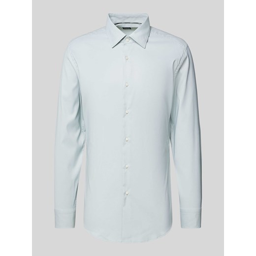 Koszula biznesowa o kroju slim fit z kołnierzykiem typu kent model ‘Hank’ ze sklepu Peek&Cloppenburg  w kategorii Koszule męskie - zdjęcie 173595569