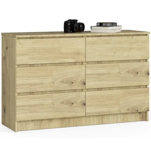 Skandynawska komoda do salonu dąb artisan - Diron 3X Elior One Size Edinos.pl
