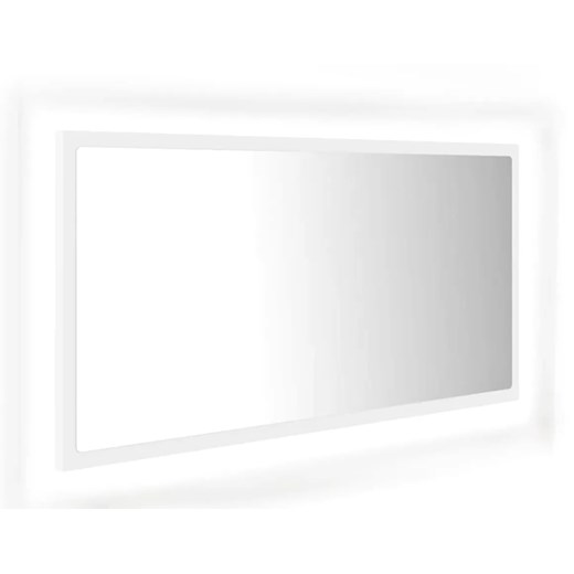 Białe wiszące lustro z podświetleniem LED S9-E51 ze sklepu Edinos.pl w kategorii Lustra - zdjęcie 173602187