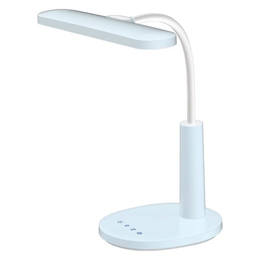 Niebieska lampka biurkowa z trybem oświetlenia nocnego - A510 W2-C40 ze sklepu Edinos.pl w kategorii Lampy stołowe - zdjęcie 173602217