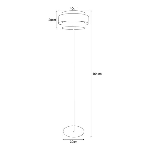 Czarna lampa podłogowa z ażurowym abażurem - A517-Difa Lumes One Size Edinos.pl