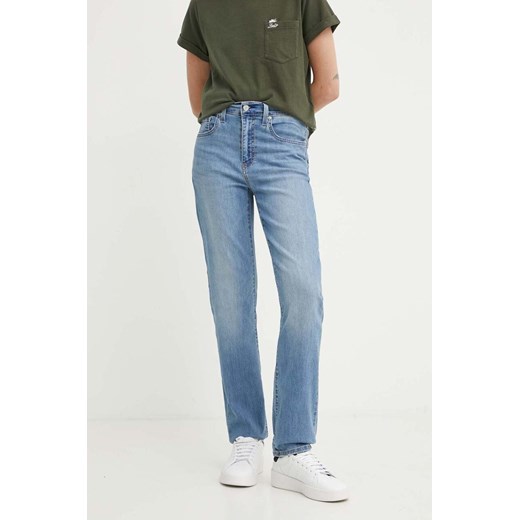 Levi&apos;s jeansy 724 HIGH RISE STRAIGHT damskie kolor niebieski 18883 ze sklepu ANSWEAR.com w kategorii Jeansy damskie - zdjęcie 173602788