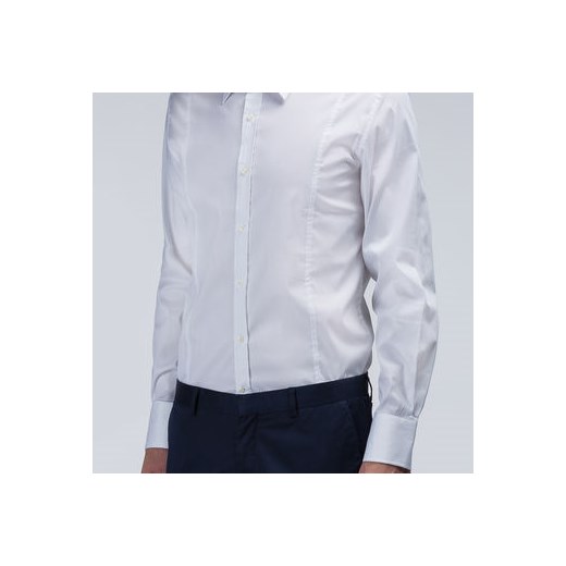 Morato Long-sleeved Shirts - Slim fit button down shirt with spread collar and pleats on front morato-it  fit