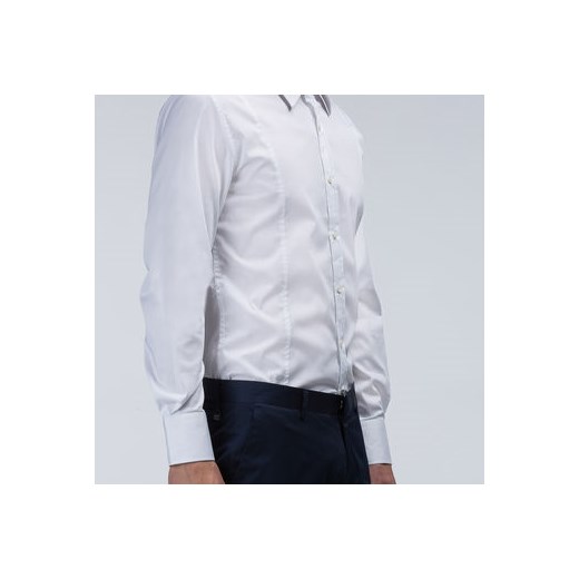 Morato Long-sleeved Shirts - Slim fit button down shirt with spread collar and pleats on front morato-it  t-shirty