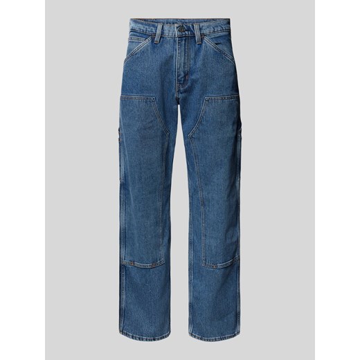 Jeansy o kroju regular fit ze wzmocnionym obszarem kolan model ‘WORKWEAR’ ze sklepu Peek&Cloppenburg  w kategorii Jeansy męskie - zdjęcie 173604009