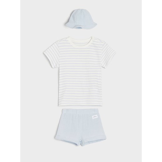 Sinsay - Komplet niemowlęcy - niebieski Sinsay 68 Sinsay