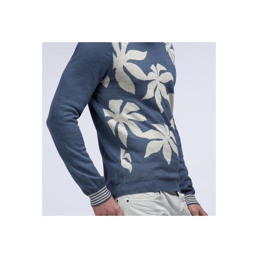 Morato Knitwear - Linen mix crewneck sweater with foliage motif morato-it  