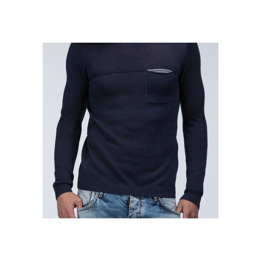 Morato Knitwear - Crewneck mixed linen shirt with pocket with contrast lining morato-it  t-shirty