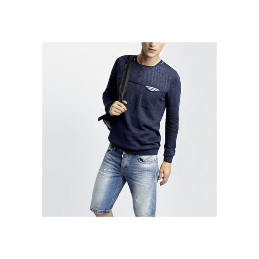 Morato Knitwear - Crewneck mixed linen shirt with pocket with contrast lining morato-it  t-shirty