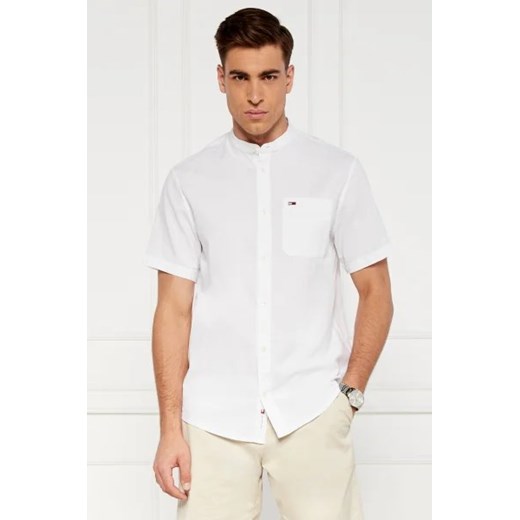 Tommy Jeans Koszula MAO | Regular Fit | z dodatkiem lnu Tommy Jeans XXL promocyjna cena Gomez Fashion Store