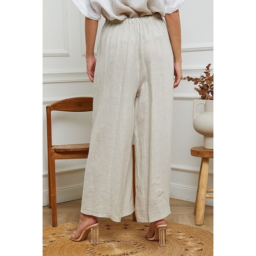 Spodnie damskie Fleur De Lin lniane na wiosnę 