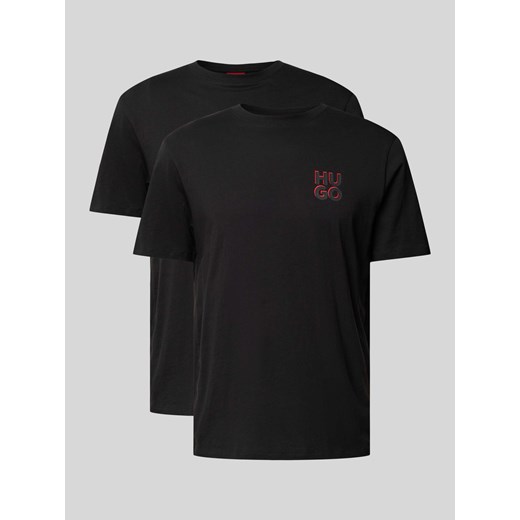 T-shirt z nadrukiem z logo model ‘Dimento’ ze sklepu Peek&Cloppenburg  w kategorii Podkoszulki męskie - zdjęcie 173611145