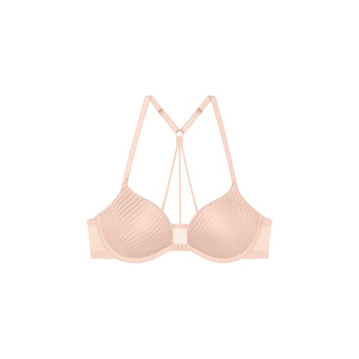 Triumph biustonosz push-up zapinany z przodu jasnoróżowy Harmony Spotlight WHUF 10217429, Kolor jasnoróżowy, Rozmiar 70A, Triumph ze sklepu Intymna w kategorii Biustonosze - zdjęcie 173614298