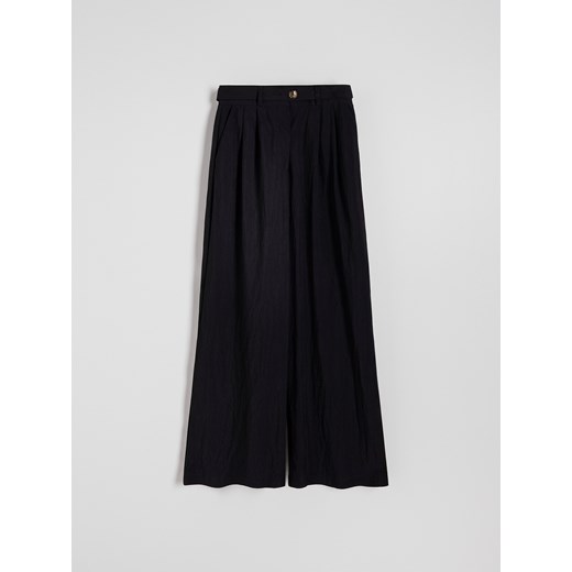 Reserved - Spodnie z wiskozą - czarny Reserved L Reserved