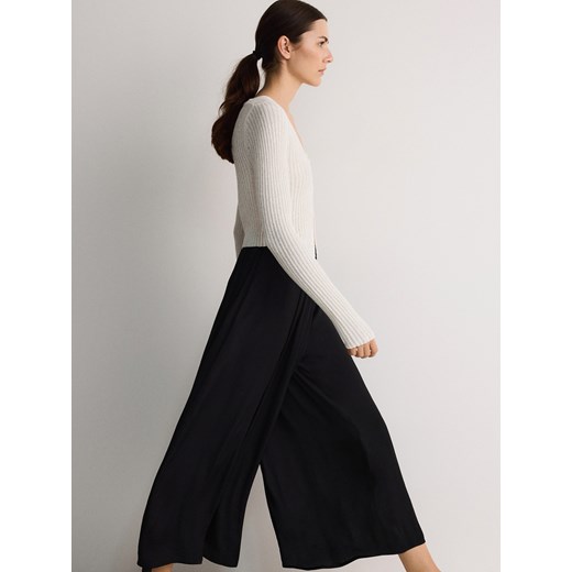 Reserved - Spodnie culotte - czarny ze sklepu Reserved w kategorii Spódnice - zdjęcie 173619507